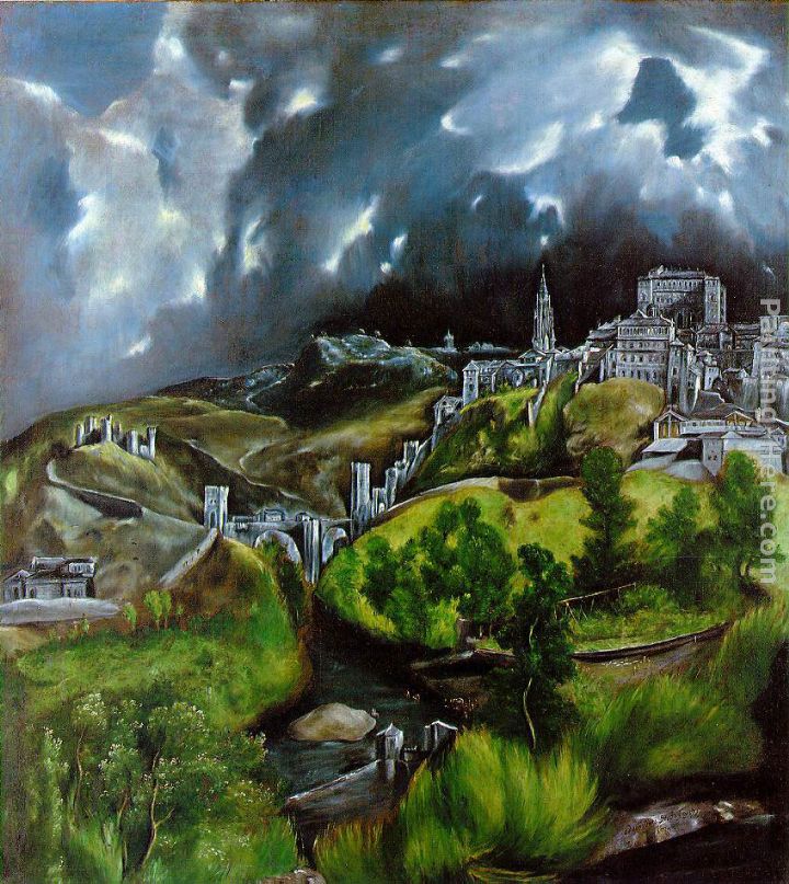 View of Toledo painting - El Greco View of Toledo art painting